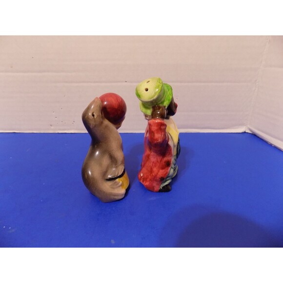 Vintage Circus Clown and Seal Salt & Pepper Shakers Japan Rare - Picture 4 of 4